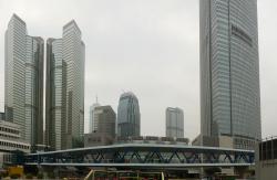 Небоскребы Гонконга давят своей высотой и кучностью...