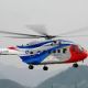 Китайский вертолет АС313 поднялся на высоту 8000 м над уровнем моря