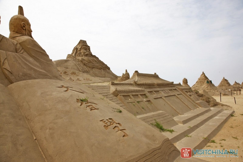 Фестиваль песчаных скульптур в Вэйхае